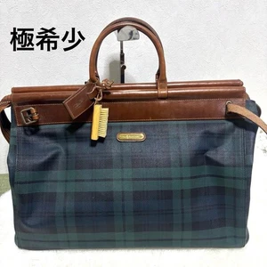 Polo Ralph Lauren vintage black watch Leather Boston Bag Doctor's bag PVC leathe - Picture 1 of 18