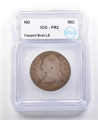 1830's Capped Bust Half Dollar LE FR2 ICG Lowball *2943 - Image 1 of 3