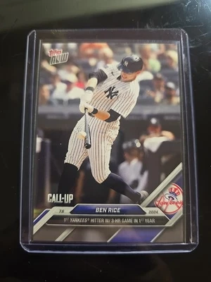 🔥 2024 Topps Now  Call Up Ben Rice #388  New York Yankees 🔥 - Image 1 of 3