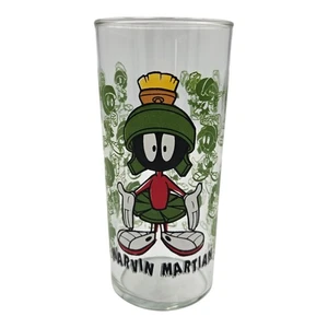 1996 Marvin Martian 15 oz Drinking Glass Cup 6" Vtg RARE! Looney Toons - Picture 1 of 7