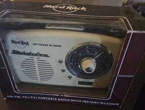 Hard Rock Cafe Studebaker AM/FM TV1/TV2 Portable Radio New in Box - Picture 1 of 8