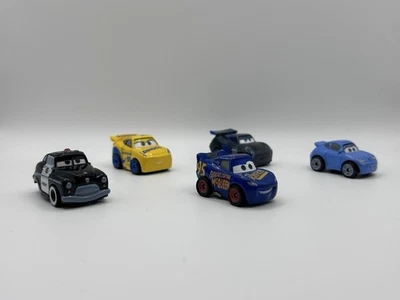 Disney Pixar CARS Die cast MINI RACERS Set Of 5 Sheriff, Sally,Fabulous McQueen - Image 1 of 4