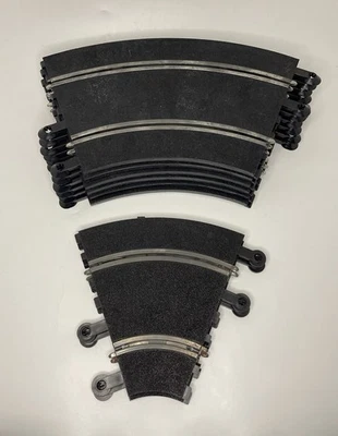 Lote de 8 pistas curvas coche ranura clásico escala 1:32 SCX Foto 1 de 4