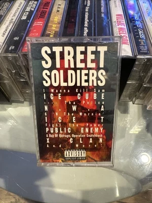 Street Soldiers Compilation Cassette Priority Records Ice Cube Public Enemy  - Image 1 of 4