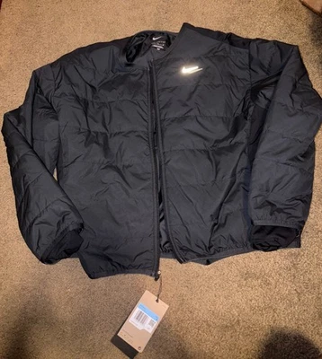 Jaqueta de corrida Nike Therma-FIT feminina tamanho M zíper completo preta nova com etiquetas FB7511-010 - Imagem 1 de 4