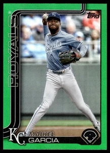 Serie 1 Topps 2025 Maikel Garcia lámina verde/99 #135 Kansas City Royals - Imagen 1 de 2