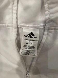 White Adidas Jacket Kids Stylish Jacket Casual Wear Jacket for Kids Unisex Used - Picture 1 of 3