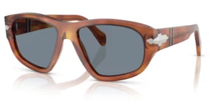 Persol 0PO0050S 96/56 Terra di siena/Light blue Men's Sunglasses - Picture 1 of 4