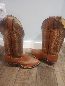 Texas brand 4501 Womens cowboy boots size 6M leather Made In U.S.A. - Picture 1 of 9