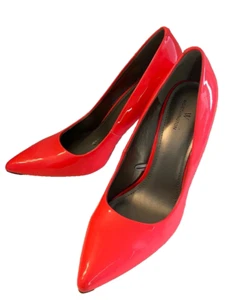 Worthington Womens Wor Zoe Classic Pumps Slim Heels Shoes Pink Slip On 10M - Picture 1 of 7