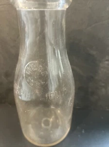 Half Pint Maine Milk Bottle With Seal - Picture 1 of 5