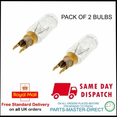 Pour Whirlpool Américain Réfrigérateur Congélateur 40w T25 Clic T Bulbe 40 W X 2 - Photo 1/2