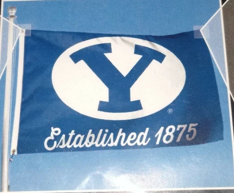 Brigham Young  BYU Cougars DELUXE 3X5 Ft Flag With Grommets  WINCRAFT LICENSED Cover