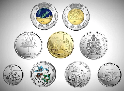 2017 Canada 150 "My Canada My Inspiration" Complete Colourized 9 Coin BU Set!! Cover