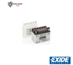 STARTER BATTERY EXIDE EB4L-B FOR APRILIA / BENELLI / CAGIVA / DERBI - Picture 1 of 3