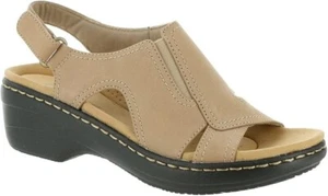 Clarks Women's Merliah Style Tan Sandal, Sand Leather Size 8M - Picture 1 of 4