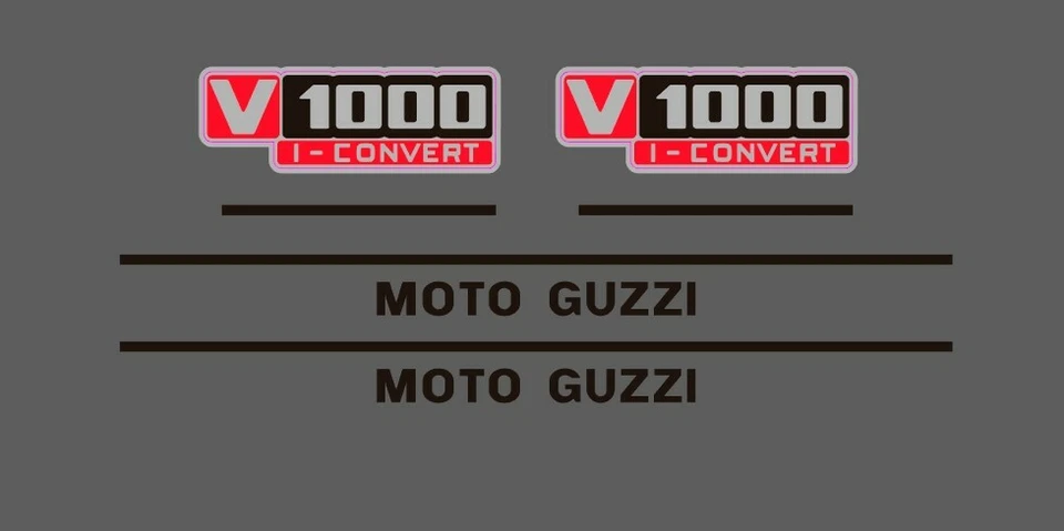 Juego de calcomanías convertibles de vinilo pegatinas Moto Guzzi V1000 ステッ� Foto 1 de 4