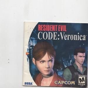 Resident Evil Code Veronica Sega Dreamcast MANUAL ONLY Authentic NO TRACKING - Picture 1 of 1