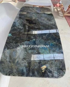Labradorite Stone Table Top for Coffee Table/Dining Table Bed Side Art Table Top - Picture 1 of 5