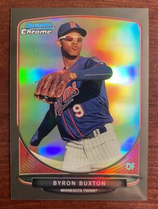 Byron Buxton 2013 Bowman Draft Picks Top Prospects Chrome Black Refractor 10/35