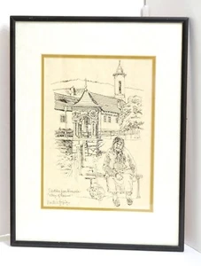 Martin Tobias 'Sketches from Romania' "Village of Rasinari" Original Pen & Ink  - Picture 1 of 7