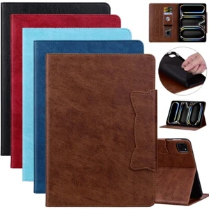 For iPad 10th/7/8/9th 10.2" Pro 11" 13"/Air 4 5 6 2024 Leather Stand Case Cover - Picture 1 of 75