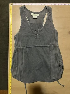 NWOT urban outfitters staring at stars xs olive green tank top metalic - Picture 1 of 6