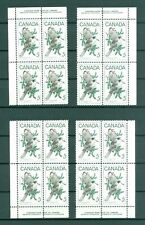 Canada. 1968. 4 Diff. Plate-Blocks. Mnh. Upper/Lower. Bird. Gray Jay. Sc# 478.