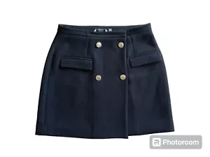 & OTHER STORIES PARIS ATELIER. Black. Wrap Skirt. Size Eur 42. UK 14. - Imagen 1 de 8
