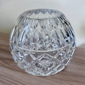 Vintage Galway Retired Rathmore Irish Lead Crystal Rose Bowl Signed 6”H - Picture 1 of 8