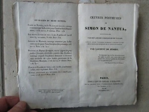 OEUVRES POSTHUMES DE SIMON DE NANTUA, 1829. - Picture 1 of 16