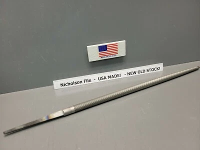 12051 Nicholson 10" Round 2nd Cut File 3/8"  "Second Cut"  USA NEW OLD STOCK  - Image 1 of 4