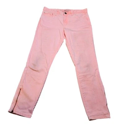 Jeans Tommy Hilfiger 8 rosa skinny com zíper na parte inferior do tornozelo - Imagem 1 de 4