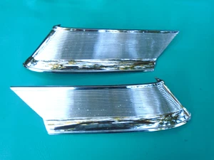 1963 ford galaxie 500 2 door C pillar sail panels R&L. Nice chrome. - Picture 1 of 4