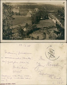 Postcard Seelau Želiv Ort Teilansicht Vogelschau-Perspektive 1935 - Picture 1 of 3