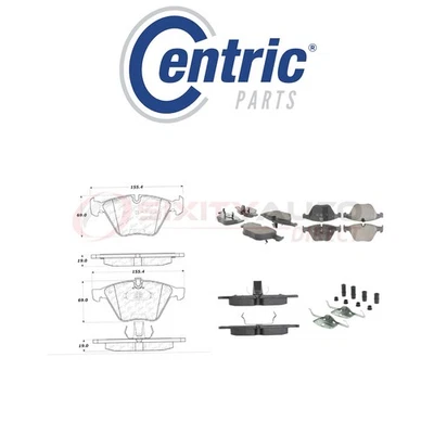 Centric Posi Quiet Metallic Brake Pads w Shims for 2009-2013 BMW 335i xDrive el Foto 1 de 4
