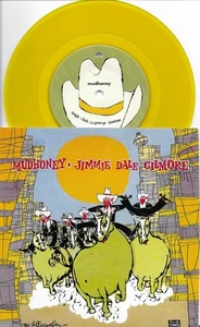 MUDHONEY & JIMMIE DALE GILMORE 2 Unreleased trx GERMAN Press YELLOW 7 INCH VINYL - Picture 1 of 2