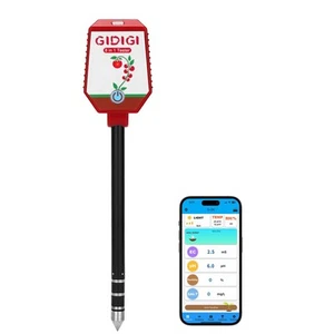 Soil pH Meter Moisture Tester Digital Soil Test Kit for Plants Smart 8 in1 So... - Picture 1 of 7