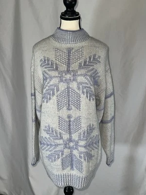 Guirnalda • Suéter Copo de Nieve Vintage Para Mujer Talla Mediana Foto 1 de 4