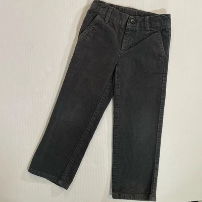 Pantalones de pana grises Janie and Jack 4T para niños cintura ajustable 100 % algodón Foto 1 de 4