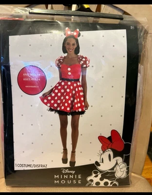 Disney Minnie Mouse Halloween Costume, Adult Small(2-4) NEW - Image 1 of 2