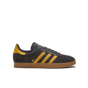 Adidas Gazelle Manchester United JR1410 Utility Black / Preloved Yellow / Gum - Picture 1 of 12