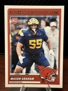 Mason Graham Rookie Card #22-2025 Panini Score Cleveland Browns Michigan (RC) - Picture 1 of 2
