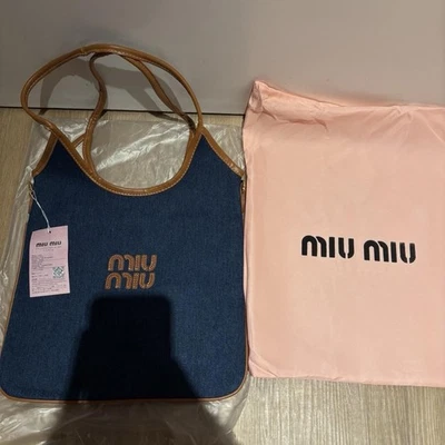 Miu Miu Tote Bag Denim - Image 1 of 4