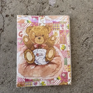 Vintage Baby Photo Album With Teddy Bear On Cover Small - Picture 1 of 6