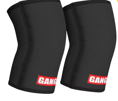 Sling Shot Gangsta Knee Sleeves by Mark Bell - Black - Image 1 of 2