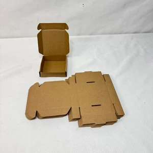 10Pc Corrugated Mailers Packing Boxes 4" x 1" x 3.75" - Picture 1 of 6