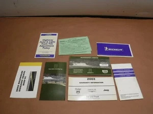 Jeep Liberty KJ  2003  Glove  Box  Manual Supplements  Factory  - Picture 1 of 6
