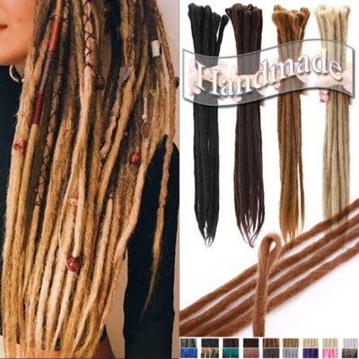 50cm/60cm SE Lange Dreadlocks Extensions Kunsthaar Dreadlock Zöpfe Hippie Dreads - Bild 1 von 4