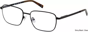 J. Landon JL1013 001 Black Rectangular Metal Eyeglasses Frame 54-17-145 - Picture 1 of 1